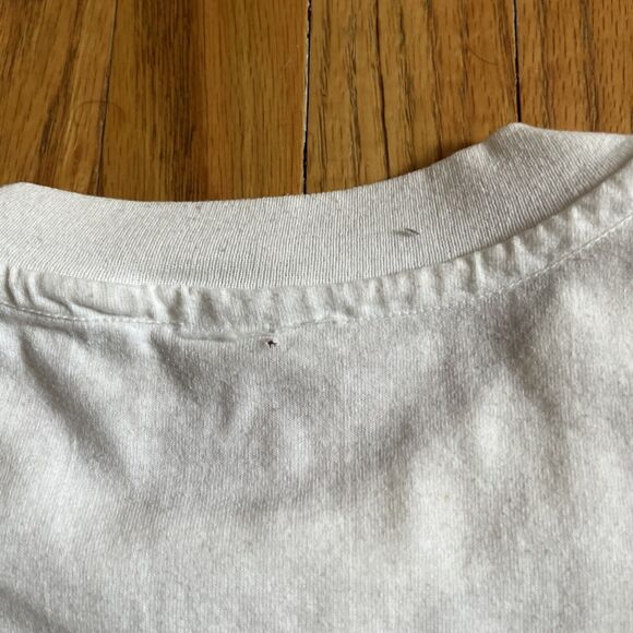 VINTAGE 1994 Atlantic City 5K Boardwalk Run White Single Stitched T-shirt Large - Picture 11 of 12